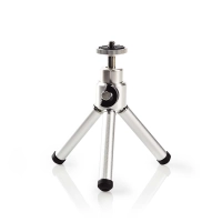 Tripod | Maximum load capacity: 0.8 kg | Minimum working height: 11 cm | Maximum working height: 14.5 cm | 1 Segment | Ball Head | Travel bag included | ABS / Steel | Silver