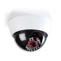 Dummy Security Camera | Dome | Battery Powered | Indoor | White