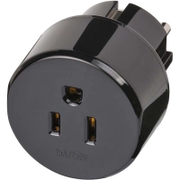 Travel Adapter USA/Japan-to-Europe Earthed