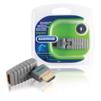 High Speed HDMI with Ethernet Adapter Rotatable HDMI Connector - HDMI Female Grey