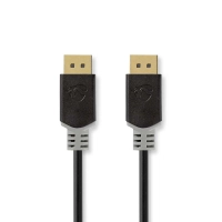 DisplayPort Cable | DisplayPort Male | DisplayPort Male | 8K@60Hz | Gold Plated | 1.00 m | Round | PVC | Anthracite | Box