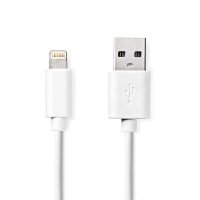 Lightning Cable | USB 2.0 | Apple Lightning 8-Pin | USB-A Male | 480 Mbps | Nickel Plated | 2.00 m | Round | PVC | White | Box