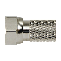 F-Connector 2.5 mm Male Silver/Silver