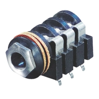 Stereo Connector 6.35 mm Female Black