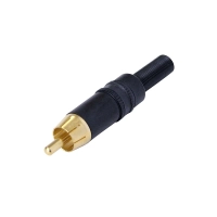 Connector RCA Male Metal Black