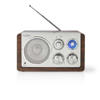 FM Radio | Table Design | FM | Mains Powered | Analogue | 15 W | IP20 | Brown