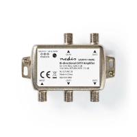 CATV Amplifier | Gain: 9 dB | 85 - 1218 MHz | Number of outputs: 4 | Return path | Silver