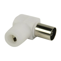 Coax Connector Female White