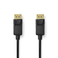 DisplayPort Cable | DisplayPort Male | DisplayPort Male | 8K@60Hz | Gold Plated | 3.00 m | Round | PVC | Black | Label