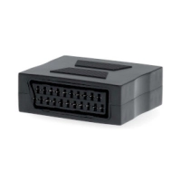 SCART Adapter | SCART Female | SCART Female | Nickel Plated | Straight | ABS | Black | 1 pcs | Box