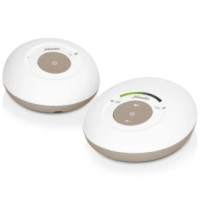 Babyfoon Full Eco DECT, white/taupe