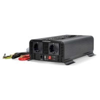 Power Inverter Pure Sine Wave | Input voltage: 12 V DC | Device power output connection(s): Type F (CEE 7/3) / USB-A / USB-C™ | 230 V AC 50 Hz | 1000 W | Peak power output: 2000 W | Screw Terminal | Pure Sine Wave | Fuse | Black