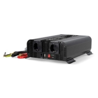 Power Inverter Pure Sine Wave | Input voltage: 12 V DC | Device power output connection(s): Type F (CEE 7/3) / USB-A / USB-C™ | 230 V AC 50 Hz | 2000 W | Peak power output: 4000 W | Screw Terminal | Pure Sine Wave | Fuse | Black