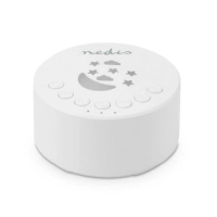 White Noise Machine | 18 Sound Options | 1 W | Maximum battery play time: 18 hrs | Dimmable Light | Timer | White