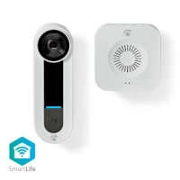 SmartLife Video Doorbell | Wi-Fi | Mains Powered | 1536x1536 | Cloud Storage (optional) / microSD (not included) / Onvif | IP65 | With motion sensor | White