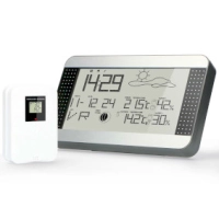 Weather station with wireless sensor Silver