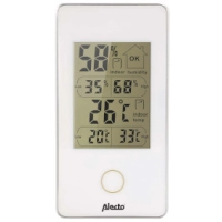 Digital indoor thermometer white