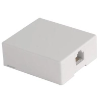 RJ45 seinapesa valge kruviga TEL0016