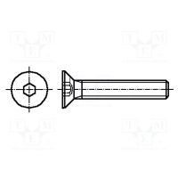 Kruvi M4, pea suurus 8mm, pikkus 8mm