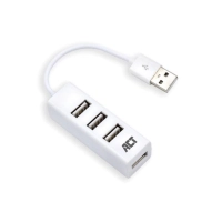 USB 2.0 hub mini 4-pordiga; valge