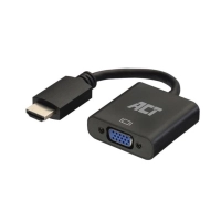 HDMI kaabel : HDMI pistik - VGA pesa , audioga - 0.15 m