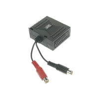 Ülemineku adapter: SCART -  2 x RCA pesad