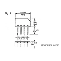 BRIDGE RECTIFIER 250V-1.5A (B250C-2300-1500)