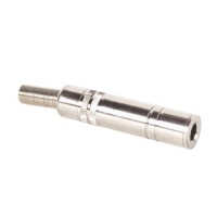 6.35mm PLASTIC BOOT FEMALE JACK CONNECTOR - STEREO - SILVER