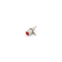 RCA BINDING POST FEMALE - NICKEL - RED