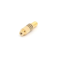 RCA PLUG FEMALE - GOLD - BLACK