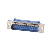 MALE 25-PIN SUB-D CONNECTOR FOR FLAT CABLE