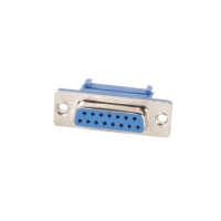 FEMALE 15-PIN SUB-D CONNECTOR FOR FLAT CABLE