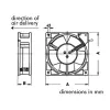 Ventilaator: SUNON 12VDC SLEEVE 92 x 92 x 25mm