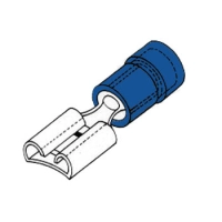 FEMALE CONNECTOR 4.8mm BLUE