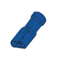 INSULATED FEMALE CONNECTOR 6.4mm BLUE