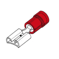 FEMALE CONNECTOR 4.8mm RED