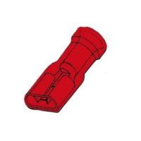 INSULATED FEMALE CONNECTOR 6.4mm RED