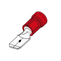 MALE CONNECTOR 2.8mm RED