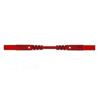 CONTACT PROTECTED MEASURING LEAD 4mm 100cm / RED (MLB/GG-SH 100/1)