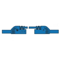 CONTACT PROTECTED INJECTION-MOULDED MEASURING LEAD 4mm 25cm / BLUE (MLB-SH/WS 25/1)