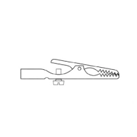 NICKEL-PLATED STEEL CROCODILE CLIP 4mm (AGS 20)