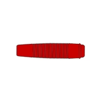 INSULATED FLEXIBLE COUPLING FOR 4mm PLUG / RED (KUN 30)