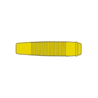 INSULATED FLEXIBLE COUPLING FOR 4mm PLUG / YELLOW (KUN 30)