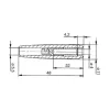 INSULATED FLEXIBLE COUPLING FOR 4mm PLUG / BLUE (KUN 30)