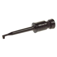 MINIATURE CLAMP-TYPE TEST PROBE WITH SOLDER CONNECTION (KLEPS2) - BLACK