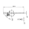 SAFETY CLAMP TYPE WITH FLEXIBLE SHAFT / RED (KLEPS 2600)