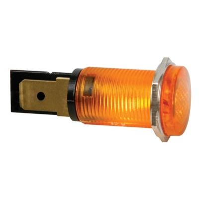 14mm ümmargune paneeli kontroll-lamp, 220V kollane(AMBER)