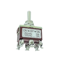 MAXI TOGGLE SWITCH DPDT ON-OFF-ON 10A/250V