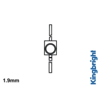 1.9mm SUBMINIATURE SOLID STATE LAMP RED DIFFUSED