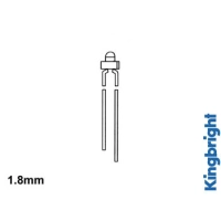 1.8mm STANDARD LED LAMP GREEN DIFFUSED